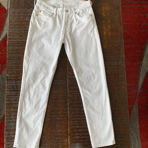 7 For All Mankind white capri jeans size 24